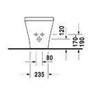 Биде напольное Duravit DuraStyle 63х37 см, цвет белый (удлиненное) (2283100000) фото 6 Aquada.com.ua