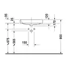 Раковина Duravit Happy D.2 60х46 см (шлифованная) (2315600000) фото 2 Aquada.com.ua