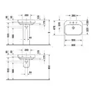 Раковина Duravit Happy D.2 60х47,5 см (2316600000) фото 2 Aquada.com.ua