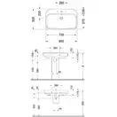 Раковина Duravit Happy D.2 80х52,5 см (2316800000) фото 2 Aquada.com.ua