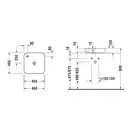 Раковина накладная на столешницу Duravit Cape Cod 46 х 46 см (2340460000) фото 4 Aquada.com.ua