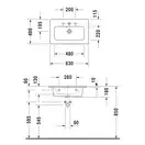 Раковина мебельная Duravit Me by Starck 63 х 40 см (2342630000) фото 2 Aquada.com.ua