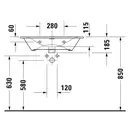 Раковина мебельная Duravit Viu 73 х 49 см (2344730000) фото 3 Aquada.com.ua