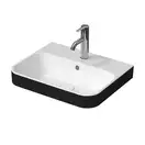 Раковина накладная на столешницу Duravit Happy D.2 Plus 50 х 40 см, белый/антрацит матовый (2360506100) фото 1 Aquada.com.ua