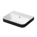 Раковина накладная на столешницу Duravit Happy D.2 Plus 50 х 40 см, белый/антрацит матовый (2360506160) фото 1 Aquada.com.ua