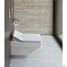 DURAVIT Унитаз подвесной с крышкой Vero Air SensoWash (2525590000+611500002000300) фото 3 Aquada.com.ua