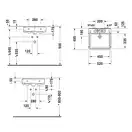 Раковина подвесная Duravit DuraStyle 52 х 49,5 см, с 3 отв. под смеситель (2631520030) фото 2 Aquada.com.ua