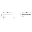 Душевой поддон 90 х 80 х 5 см Duravit Stonetto, бетон (720145180000000) фото 2 Aquada.com.ua