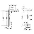 Душевая система с термостатом Duravit C.1 (цвет - хром) (C14280008010) фото 2 Aquada.com.ua