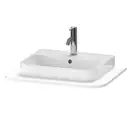 Консоль с 1 одним вырезом Duravit Happy D.2 Plus 65 х 48 см, белый шелковисто-матовый лак (HP031B03636) фото 1 Aquada.com.ua