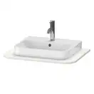 Консоль с 1 одним вырезом Duravit Happy D.2 Plus 65 х 48 см, скавдинавский белый шелковисто-матовый лак (HP031B03939) фото 1 Aquada.com.ua