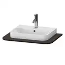 Консоль с 1 одним вырезом Duravit Happy D.2 Plus 65 х 48 см, орех брашированный (HP031B06969) фото 1 Aquada.com.ua