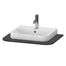 Консоль с 1 одним вырезом Duravit Happy D.2 Plus 65 х 48 см, графит суперматовый (HP031B08080) фото 1 Aquada.com.ua