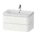 Тумба подвесная с раковиной c-shaped Duravit Happy D.2 Plus 77,5 х 49 см, белый шелковисто-матовый лак (HP4347E3636) фото 1 Aquada.com.ua