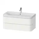 Тумба подвесная с раковиной c-shaped Duravit Happy D.2 Plus 97,5 х 49 см, белый шелковисто-матовый лак (HP4348O3636) фото 1 Aquada.com.ua