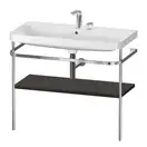 Раковина c-bonded с напольной металлической консолью Duravit Happy D.2 Plus 97,5 х 49 см (HP4838E6969) фото 1 Aquada.com.ua