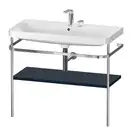 Раковина c-bonded с напольной металлической консолью Duravit Happy D.2 Plus 97,5 х 49 см (HP4838E9898) фото 1 Aquada.com.ua