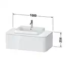 Тумбочка для подвесной консоли Duravit Happy D.2 Plus 100 х 55 см, графит суперматовый (HP494108080) фото 2 Aquada.com.ua