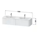 Тумбочка для подвесной консоли Duravit Happy D.2 Plus 160 х 55 см, светло-голубой шелковисто-матовый лак (HP4956B9797) фото 2 Aquada.com.ua