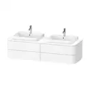 Тумбочка для подвесной консоли Duravit Happy D.2 Plus 160 х 55 см, белый глянец (HP4964B2222) фото 1 Aquada.com.ua