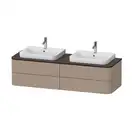 Тумбочка для подвесной консоли Duravit Happy D.2 Plus 160 х 55 см, лён (HP4964B7575) фото 1 Aquada.com.ua