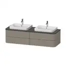 Тумбочка для подвесной консоли Duravit Happy D.2 Plus 160 х 55 см, каменно-серый шелковисто-матовый лак (HP4964B9292) фото 1 Aquada.com.ua