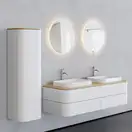 Зеркало с LED подсветкой версия «icon» Duravit Happy D.2 Plus Ø 90 см (HP7486S0000) фото 2 Aquada.com.ua