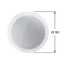 Зеркало с LED подсветкой версия «icon» Duravit Happy D.2 Plus Ø 90 см (HP7486S0000) фото 3 Aquada.com.ua