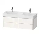 Комплект мебели тумба подвесная с двойной раковиной Duravit XSquare 118,4 х 46 см (XS416402222+23531200141) фото 1 Aquada.com.ua
