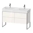 Комплект мебели тумба с двойной раковиной Duravit XSquare 118,4 х 46 см (XS445602222+23531200141) фото 1 Aquada.com.ua