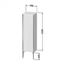 Шкафчик напольный Duravit XViu 40 x 36 х h157 см, голубой глянцевый лак (XV1325LB147) фото 2 Aquada.com.ua