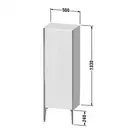 Шкафчик напольный Duravit XViu 50 x 36 х h157 см, доломитово-серый глянцевый лак (XV1326LB138) фото 2 Aquada.com.ua