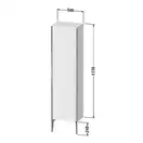 Шкафчик напольный Duravit XViu 50 x 36 х h201 см, чёрный глянцевый (XV1336LB140) фото 3 Aquada.com.ua