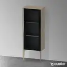 Шкафчик напольный со стеклянными дверцами Duravit XViu 40 x 24 х h113 см, дуб кашемировый (XV1360LB111) фото 2 Aquada.com.ua