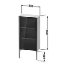 Шкафчик напольный со стеклянными дверцами Duravit XViu 50 x 24 х h113 см, дуб брашированный (XV1361LB112) фото 3 Aquada.com.ua