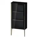 Шкафчик напольный со стеклянными дверцами Duravit XViu 50 x 24 х h113 см, чёрный глянцевый (XV1361LB140) фото 1 Aquada.com.ua