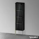 Шкафчик напольный со стеклянными дверцами Duravit XViu 40 x 24 х h157 см, чёрный глянцевый (XV1365LB140) фото 2 Aquada.com.ua