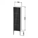 Шкафчик напольный со стеклянными дверцами Duravit XViu 40 x 24 х h157 см, чёрный глянцевый (XV1365LB140) фото 3 Aquada.com.ua