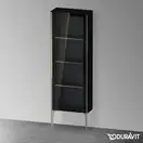 Шкафчик напольный со стеклянными дверцами Duravit XViu 50 x 24 х h157 см, чёрный глянцевый (XV1366LB140) фото 2 Aquada.com.ua