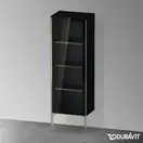 Шкафчик напольный со стеклянными дверцами Duravit XViu 50 x 36 х h157 см, чёрный глянцевый (XV1368LB140) фото 2 Aquada.com.ua