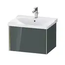 Тумба подвесная под раковину Duravit XViu 61 x 46,9 см, доломитово-серый глянцевый лак (XV40150B138) фото 1 Aquada.com.ua