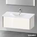 Тумба подвесная под раковину Duravit XViu 101 x 46,9 см, белый глянцевый (XV40170B122) фото 2 Aquada.com.ua