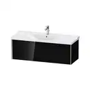 Тумба подвесная под раковину Duravit XViu 121 x 46,9 см, чёрный глянцевый (XV40180B140) фото 1 Aquada.com.ua
