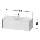 Тумба подвесная под раковину Duravit XViu 121 x 46,9 см, сосна коричневая (XV40180B151) фото 2 Aquada.com.ua