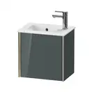 Тумба подвесная под раковину Duravit XViu 41 x 29 см, доломитово-серый глянцевый лак (XV4024LB138) фото 1 Aquada.com.ua