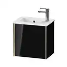 Тумба подвесная под раковину Duravit XViu 41 x 29 см, чёрный глянцевый (XV4024LB140) фото 1 Aquada.com.ua