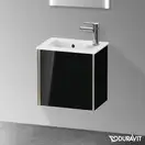 Тумба подвесная под раковину Duravit XViu 41 x 29 см, чёрный глянцевый (XV4024LB140) фото 2 Aquada.com.ua