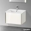 Тумба подвесная под раковину Duravit XViu 61 x 48 см, белый глянцевый (XV40250B122) фото 2 Aquada.com.ua