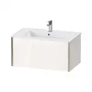 Тумба подвесная под раковину Duravit XViu 81 x 48 см, белый глянцевый (XV40260B122) фото 1 Aquada.com.ua