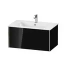 Тумба подвесная под раковину Duravit XViu 81 x 48 см, чёрный глянцевый (XV40260B140) фото 1 Aquada.com.ua